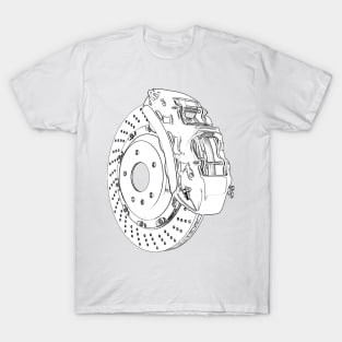 Brake Disc Wireframe T-Shirt